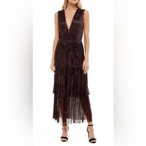 Socialite V-Neck Tiered Dress